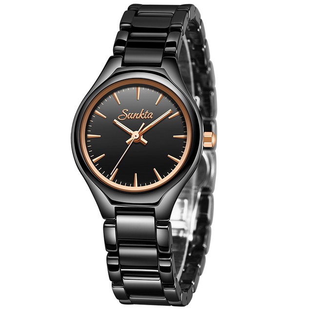 Montre SUNKTA 6612 Blanc & Or