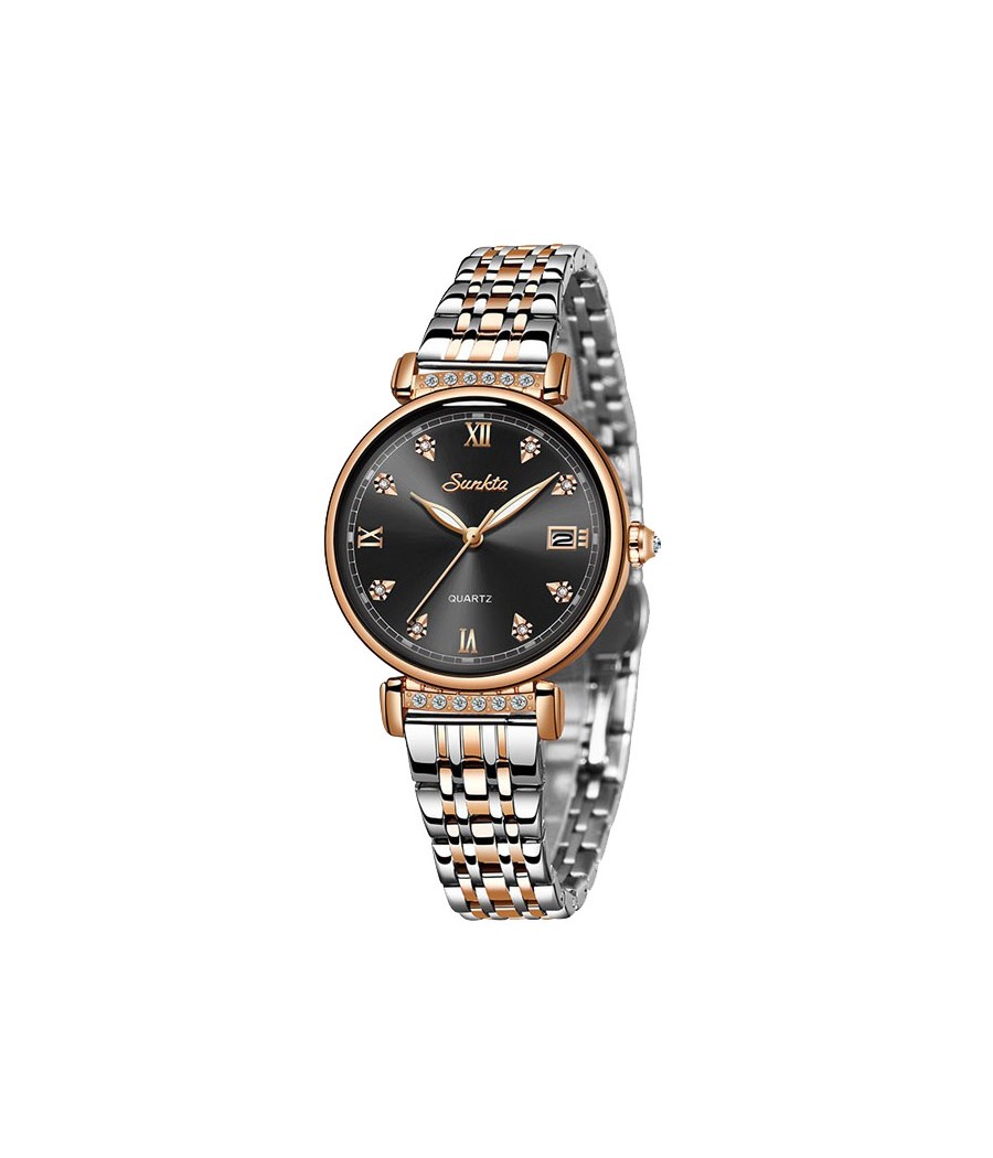 Montre SUNKTA 6672 Noir & Or