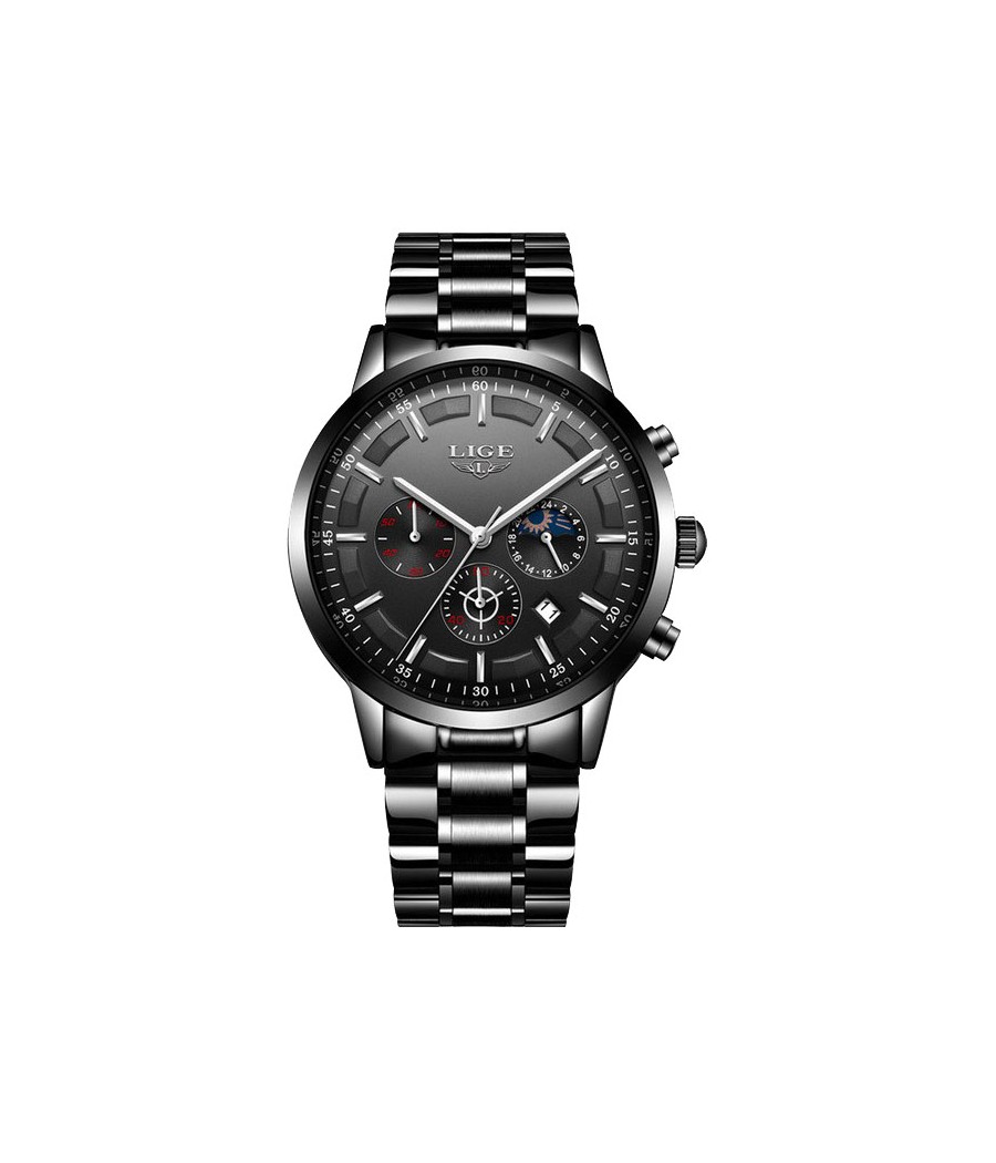 Montre LIGE 9877 Noir