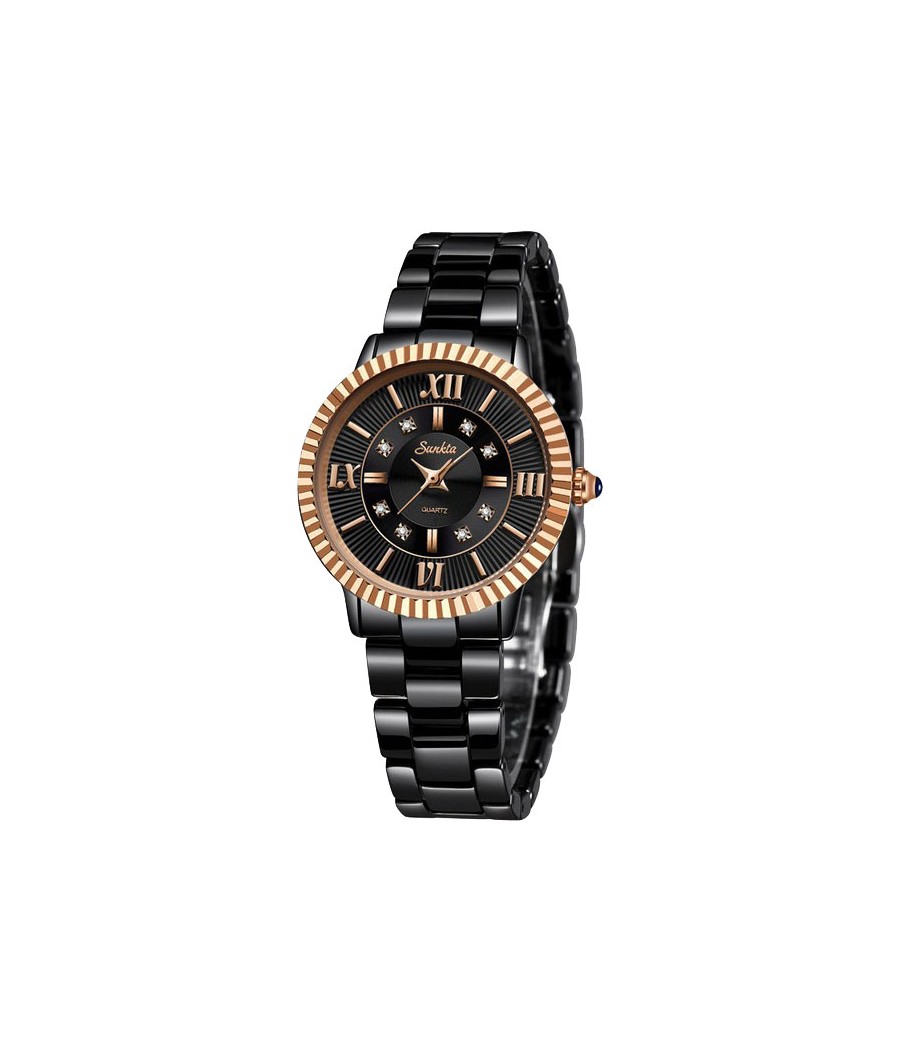 Montre SUNKTA 6632 Noir & Or