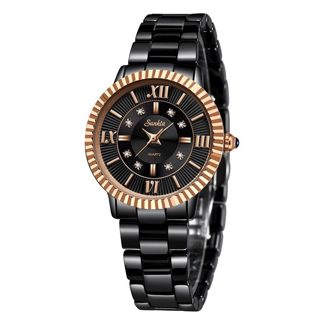 Montre SUNKTA 6632 Blanc & Or