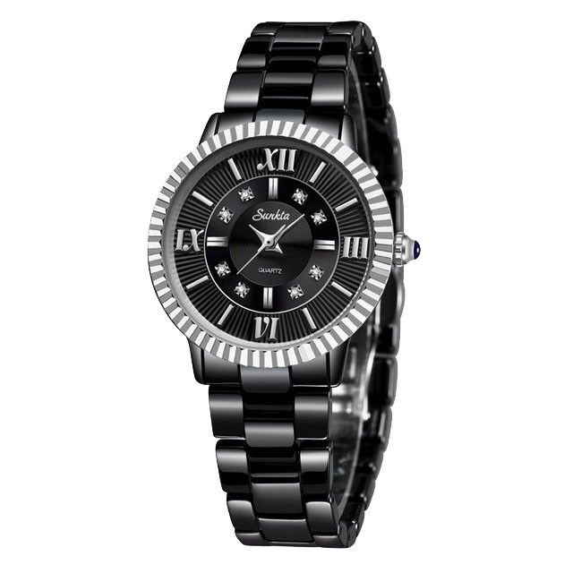 Montre SUNKTA 6632 Blanc & Or