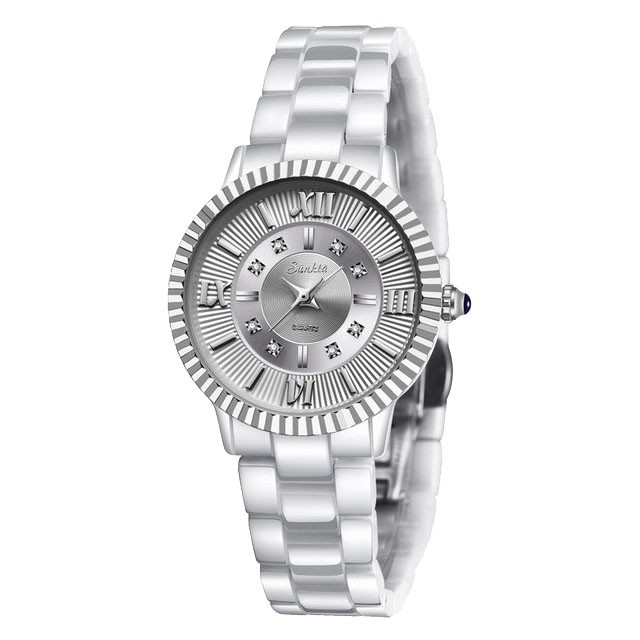 Montre SUNKTA 6632 Blanc & Or