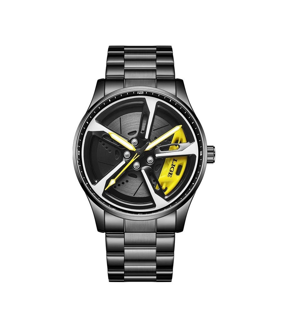 Montre LIGE Fasten - Noir...