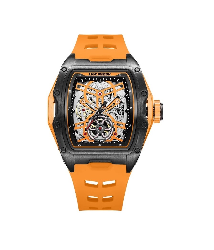 Reloj LIGE Motor - Naranja