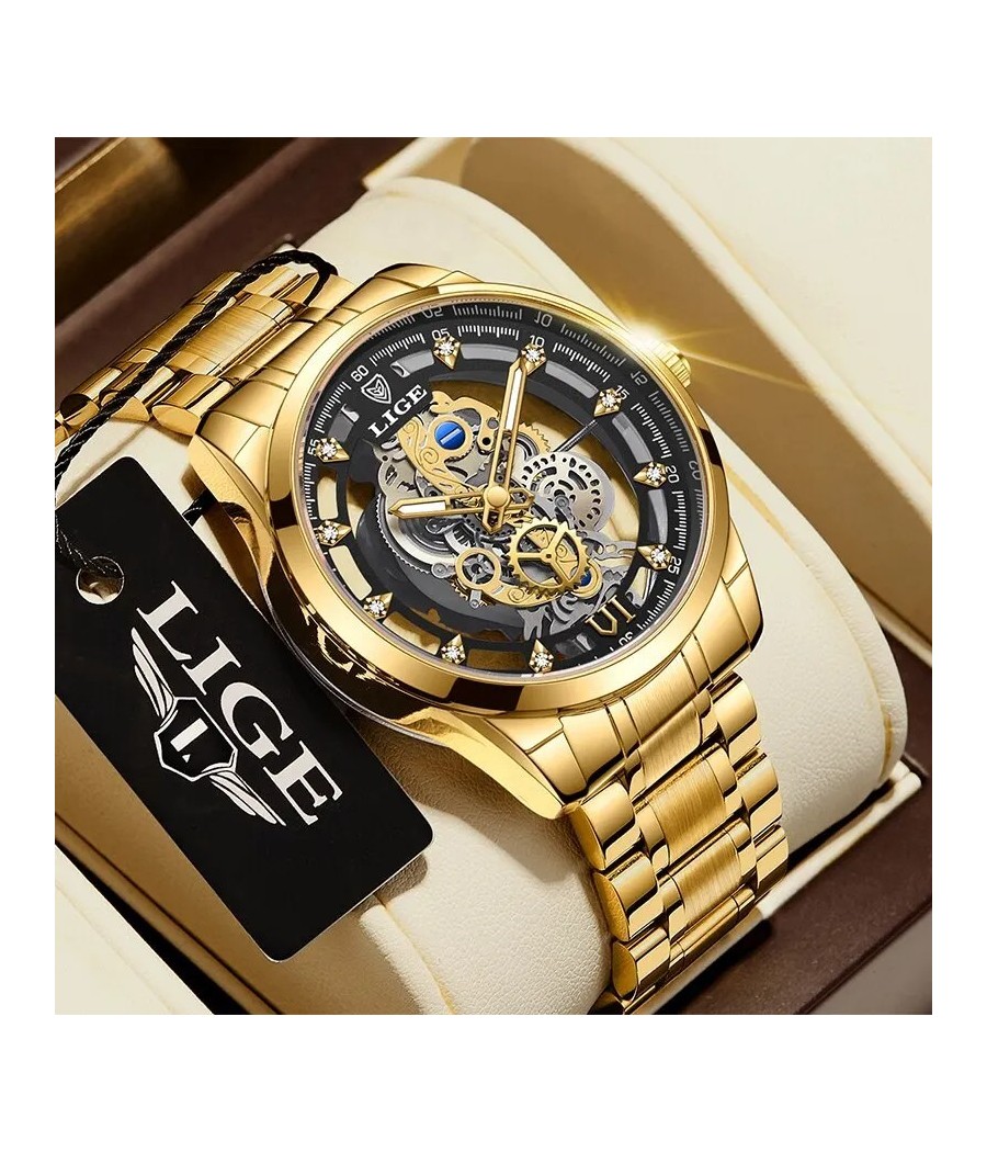 Reloj LIGE Mecanist - Noir...