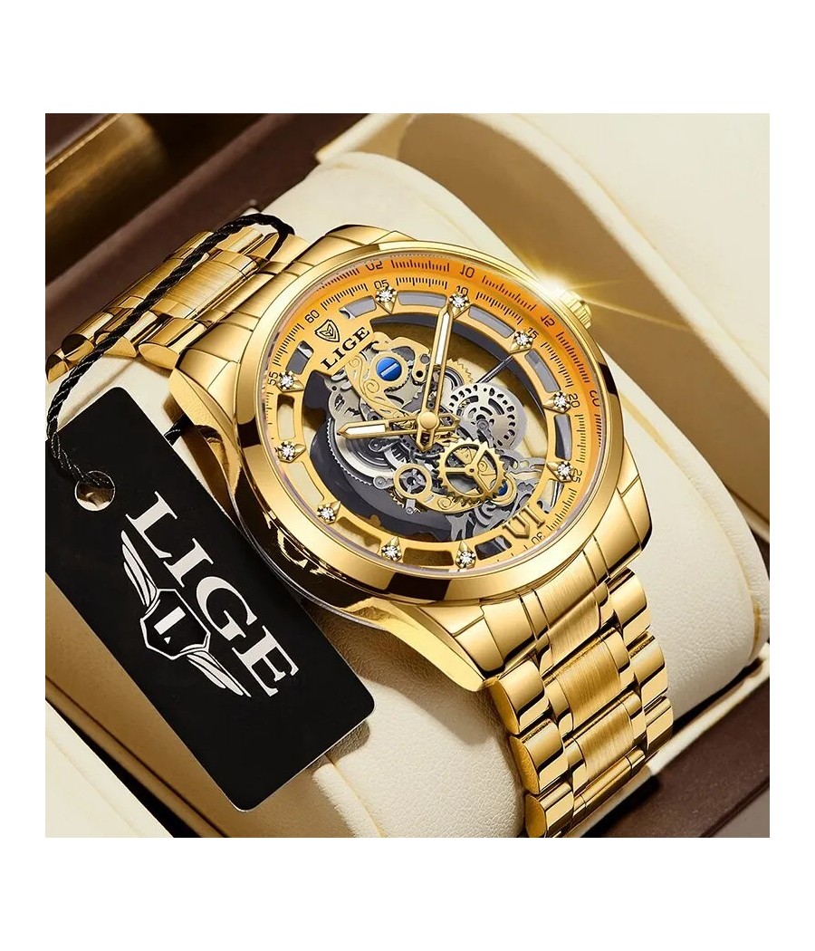LIGE Mecanist watch - Gold