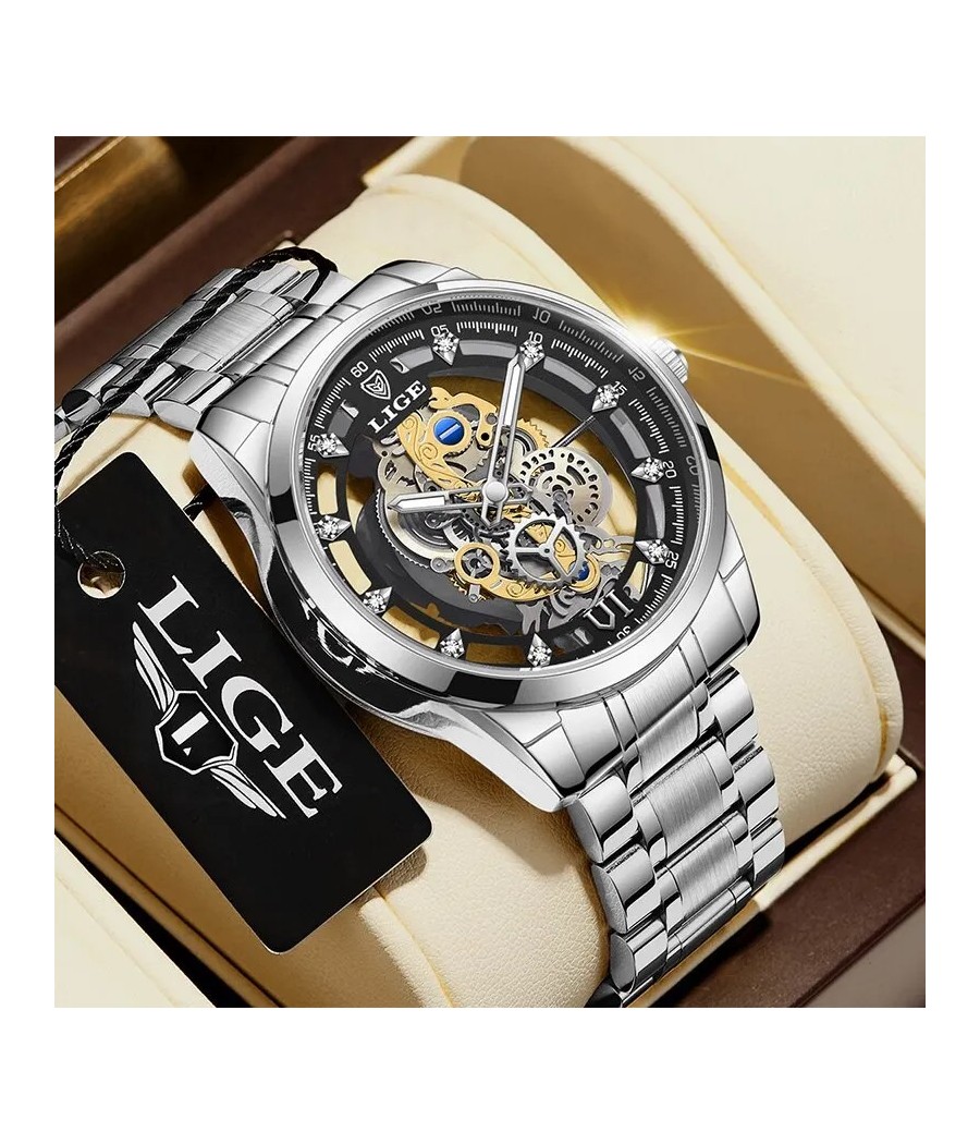 LIGE Mecanist watch - Black...