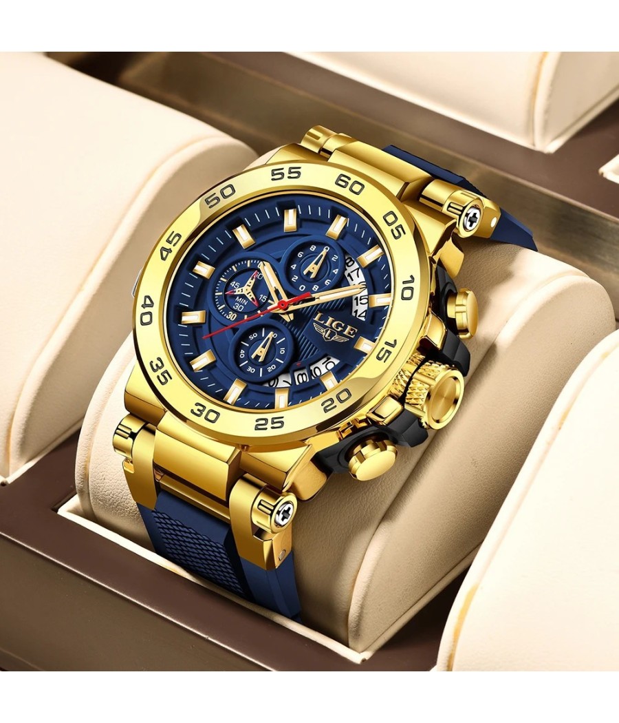 LIGE Era watch - Blue &amp;...