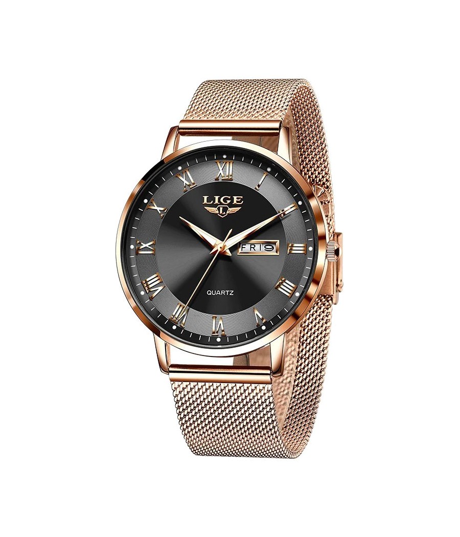 Reloj LIGE Zoé - Noir &amp; Or