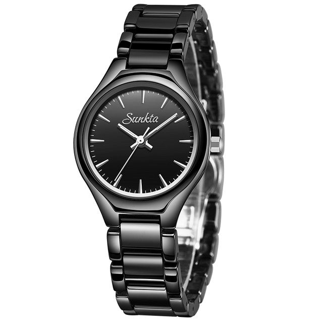 Montre SUNKTA 6612 Noir & Argent