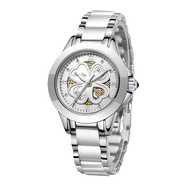 Montre SUNKTA 6610 Blanc & Argent