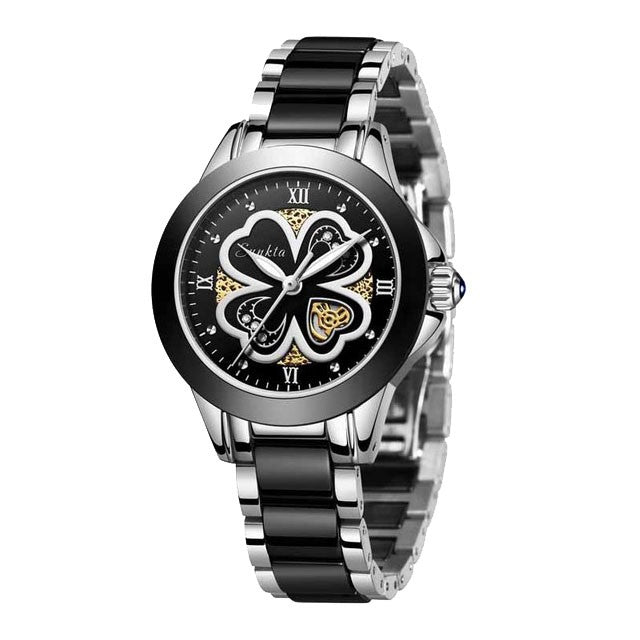 Montre SUNKTA 6610 Noir & Argent