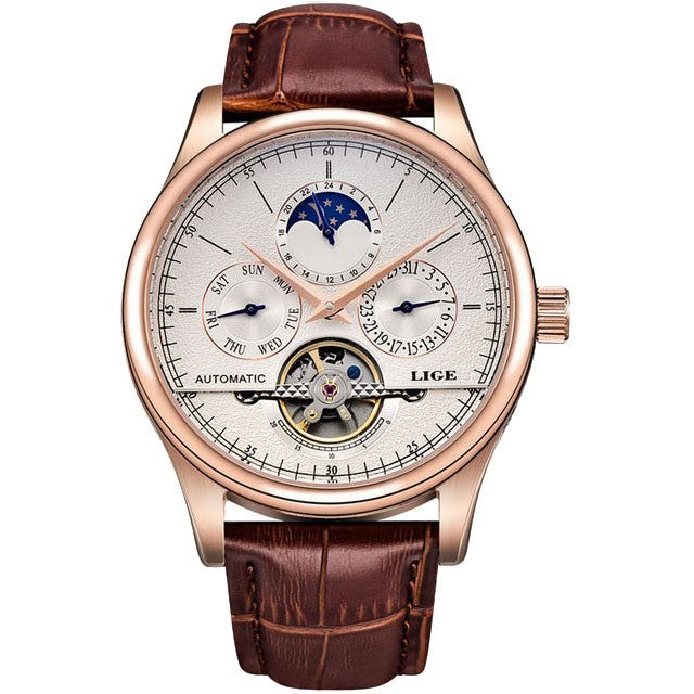 LIGE 6826 watch White & Gold