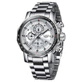 Montre LIGE 9902 Blanc & Argent