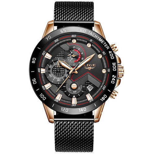 Orologio LIGE 9929 Nero & Oro