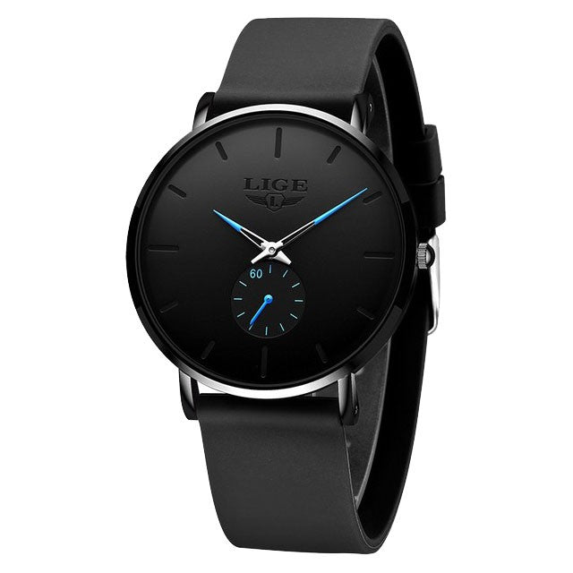 Montre LIGE 10006 Bleu & Noir