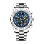 Montre LIGE 8989 Bleu & Argent