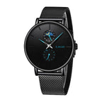 Montre LIGE 9955 Bleu & Noir