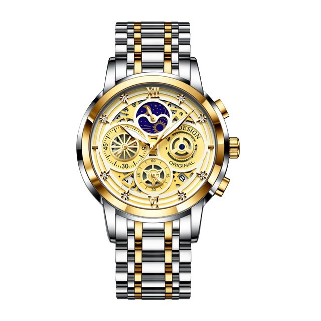Montre LIGE 8942 Blanc & Or