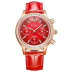 Montre LIGE 9812 Rouge