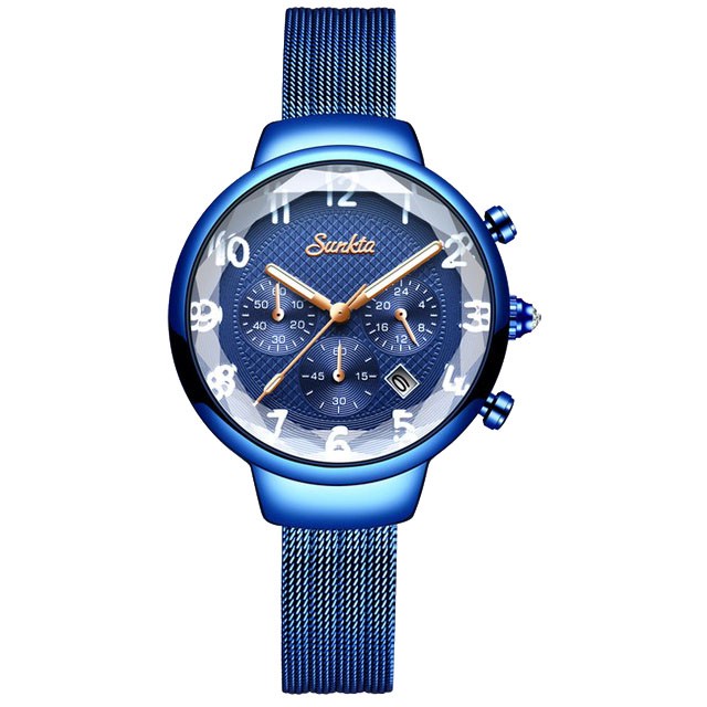 Montre SUNKTA 6676 Bleu