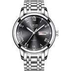 Montre LIGE 9846 Noir & Argent