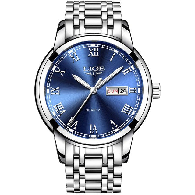 Montre LIGE 9846 Bleu & Argent