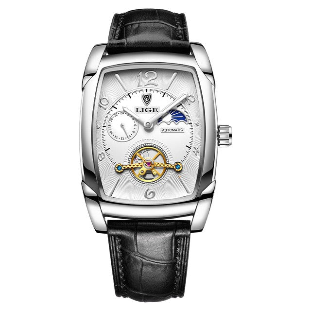 Montre LIGE 8949 Blanc & Argent