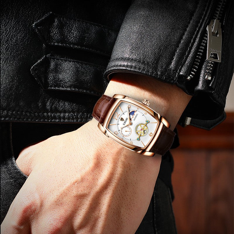 Montre LIGE 8949 Blanc & Or